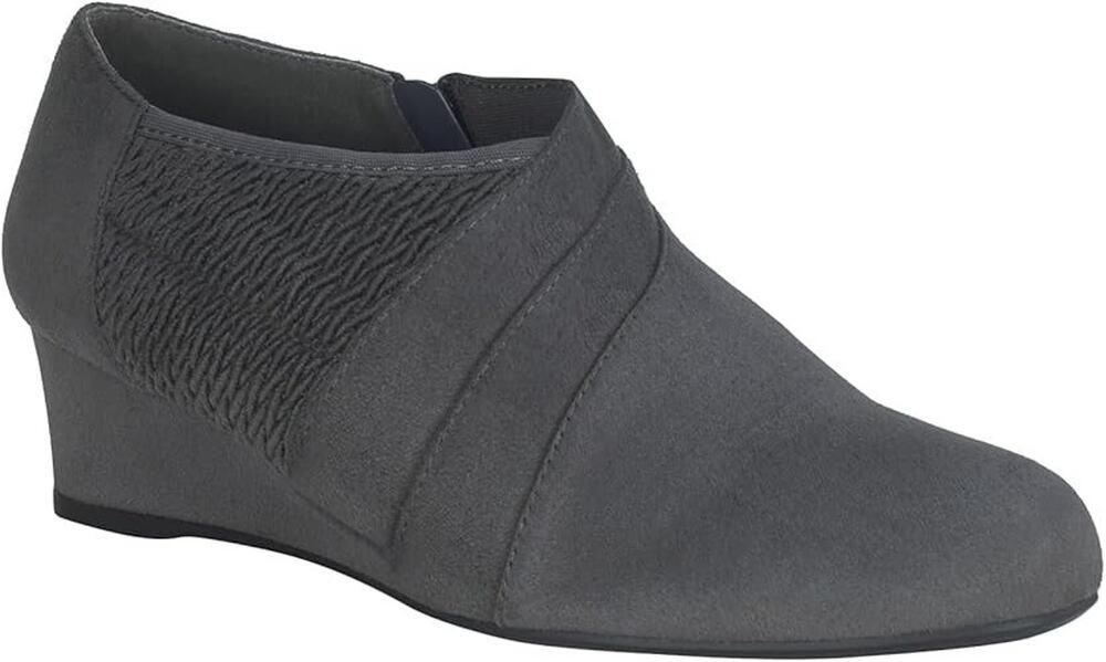 Impo Women's Ginger Stretch Memory Wedge Shooties, Gunmetal Size 7.5M